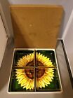 Vintage Ando Cloisonne Sunflower 4 Dish Bowl
