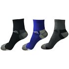 3 Pairs Mens Mid Cut Ankle Quarter Athletic Casual Sport Cotton Socks Size 6-12