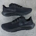 Nike Air Zoom Pegasus 37 Triple Black Running Shoes Sneakers Men's Size 9.5