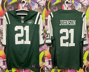 New York Jets Chris Johnson #21 NFL Football Jersey Top Nike on Field Mens XL
