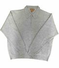 Tulliano Long Sleeve Silk Cashmere Collared Zip Sweater Gray Men’s Size XL EUC