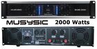 MUSYSIC 2-Channel 2000 Watts Professional DJ PA Power Amplifier SYS-2000