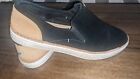 UGG Womens Shoes Size 7 Slip On Suede/Leather Shoes Black/Tan