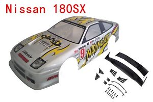 1/10 RC Painted Precut Drift Touring Racing Car Nissan 180SX Body Shell 190mm