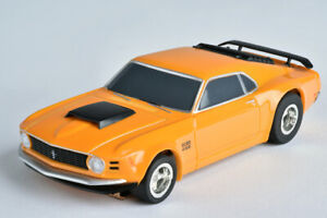 AFX 21050 Mustang Boss 429 -1970 Orange - Mega G+ HO Scale Slot Car