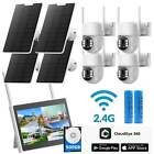 CAMCAMP 4MP Solar Battery Wireless Security Camera System with 10'' Monitor NVR
