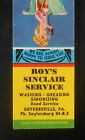 1950s Roy's Sinclair Gas Simonizing Sexy PinUp Saylorsburg Snydersville PA MB