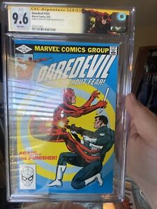 DAREDEVIL #183 1982 Frank Miller sketch and signed CGC 9.6 NM