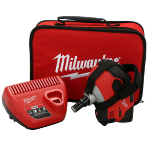 Milwaukee Cordless Palm Nailer 12-Volt Electric Lithium Battery Charger Tool Bag