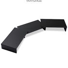 Dual Monitor Stand 3 Shelves Desk Riser Organizer with Adjustable Length/Angle