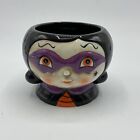 Johanna Parker Halloween Little Girl Witch Candy Bowl Or Planter