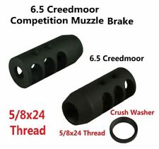 US Seller! 5/8x24 TPI Competition Muzzle Brake For 6.5 Creedmoor Compensator