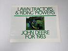 1983 John Deere Lawn Tractors & Riding Mowers Sales Brochure Vintage