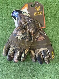 HOT SHOT Youth L/XL Camo Defender Glove Realtree Outdoor Hunting Mossy Oak New