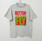 90's Levi’s Vintage Button Your Fly 501 Gray T-Shirt Single Stitch Size M