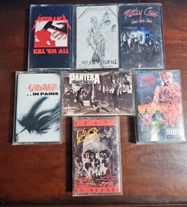 Lot Of 7 Metal Cassette Cases Only. Cadaver, Cannibal Corpse, Cases Only!