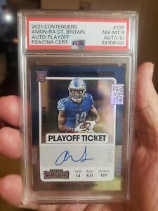 New Listing2021 Contenders Amon-Ra St. Brown #131 Rookie Autograph-Playoff PSA 10 #/99