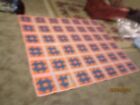 New Listinghandmade quilts for sale Orange and Blue 66X76