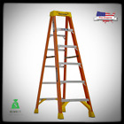 6 ft. Fiberglass Step Ladder with 300 lbs. Load Capacity Type IA Duty Rating