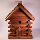 Custom Handmade Log Cabin Bird House 15