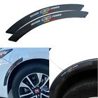 2x Mugen Carbon Fiber Car Wheel Eyebrow Strip Fender Arch Trim Protector Sticker (For: CRX)