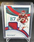 2022 Immaculate TRAVIS KELCE Immaculate Numbers 4-Color Patch #1/1 One Of One