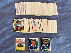 PANINI WC FRANCE 98 - LOT OF 514 DIFFERENT STICKERS - NO FOILS