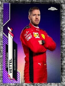 2020 Topps Chrome Formula 1 ~ Sebastian Vettel PURPLE 343/399