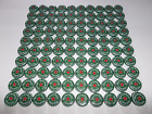 100 Heineken Beer Bottle Caps Holiday Green-Red Star-Art-Craft Hobby Project Lot
