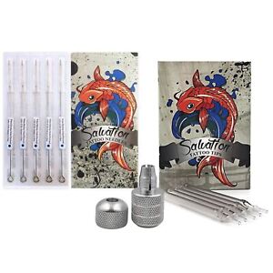 50 Salvation Tattoo Needles and Tips With 1