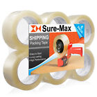 6 Rolls Carton Sealing Clear Packing Tape Box Shipping - 1.8 mil 2