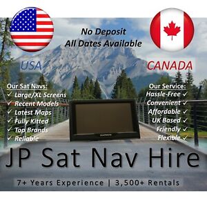 Sat Nav GPS Hire Rental USA Florida Canada Latest Maps Free Postage Up to 14 Day