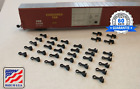 34 N Scale Train Couplers -  30 Hingeless Couplers and 4 Rapido-Style Couplers