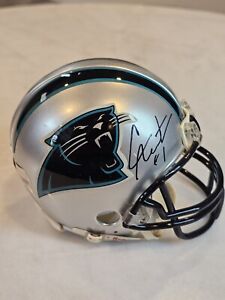 Cam Newton Autographed/Signed Mini Helmet Carolina Panthers