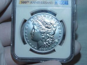 2021-CC Morgan Silver Dollar $1 NGC MS70 100th Anniversary Label Early Releases