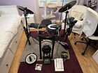 Used Roland TD-11 Drum Set With PDX-12 Mesh Head Pedals Throne And Mat