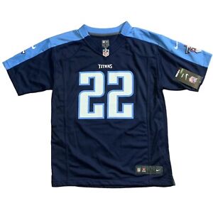 Kids Nike Tennessee Titans Derrick Henry Jersey Navy Size Youth Large 14/16