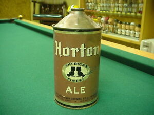 Horton Ale Beer Cone Top Beer Can (32 oz quart)