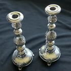 C. 1880 Pair Of Russian 84 Silver Candlesticks By A. Riedel