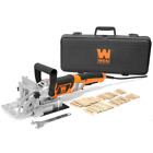 8.5 Amp Plate and Biscuit Joiner with Case and Biscuits Woodworking Tools