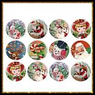 Christmas Holiday Vintage Designs Stickers 1.5 Inches