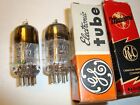 One Pair Of  6679 (12AT7) Tubes, By GE (US), One Labelled Marconi