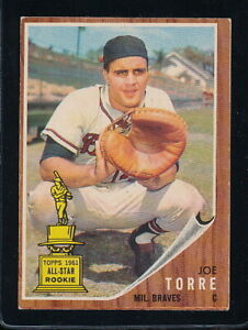 1962 Topps Joe Torre RC #218 - Braves - Ex+ - C8642