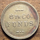 Fort Worden, Washington WA in Pt. Townsend 8th Co. Funds Military 5¢ Trade Token