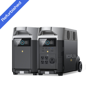 EcoFlow DELTA Pro Power Station+Extra Battery 7200Wh Certified Refurbished, LFP