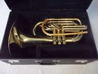 QUALITY! OLDS ELKHART, IND. U.S.A. MARCHING BARITONE HORN + CASE