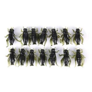 20pcs/lot Artificial Soft Cricket Fishing Lures Insect Bait Grasshopper Baits