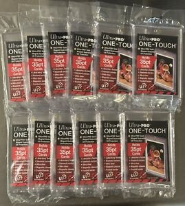 Ultra-Pro 35pt One-Touch Magnetic Collectible Card Holders - Lot Of 12