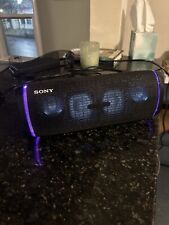 Sony SRS-XB43 Extra BASS Waterproof Portable Bluetooth Speaker Black Works Great