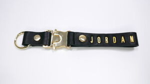 Nike Jordan Luxe Wrist Lanyard Keyring Detachable Black/Metallic Gold Unisex